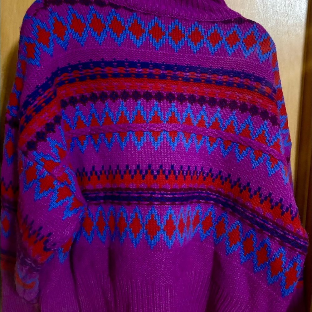 rag & bone Purple and Red turtleneck Sweater